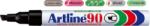 Artline Permanent marker ARTLINE 90, corp metalic, varf tesit 2.0-5.0mm - negru (EK-90-BK) - officeclass