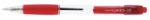 PENAC Pix PENAC CCH-3, cu mecanism, rubber grip, 0.7mm, corp transparent - scriere rosie (P-BA3001-02) - officeclass