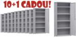  FISET METALIC CU 4 RAFTURI AP80, 50 kg/polita (10+1 Cadou! ) (9611383/11) Dulap arhivare