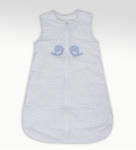 toTs Sac de dormit pentru bebeluşi Classic toT's smarTrike albastru cu păsări 100% bumbac jersey de la 0 luni (TO230101)