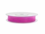  organza szalag 0, 6 cm x 22 m, pink (012)