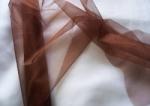  Barna organza dekorációs anyag - 47 cm széles, 10 méter hosszú-044