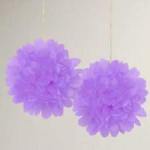 papír gömb / pom-pom (35 cm átmérő )lila-7102