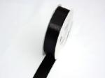 Szatén szalag fekete (HS-045)-(3, 8 cm * 22 m)