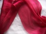  Szatén-organza (47 cm * 10 m) élénk bordó