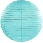 papír lampion gömb, 25 cm-es, mentakék-13