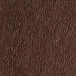  barna dombornyomott desszert szalvéta (15 db) LACE