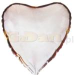  Szív alakú, ezüst fólia lufi (45 cm)