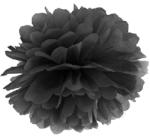  papír gömb / pom-pom (35 cm átmérő ) fekete
