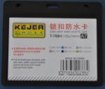 KEJEA Suport PP water proof snap type, pentru carduri, 105 x 74mm, orizontal, 5 buc/set, KEJEA - transparent (KJ-T-788H)