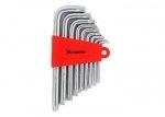 MTX Комплект ключове инбусни torx, 9 бр. : t10-t50, къси, сатенирани mtx