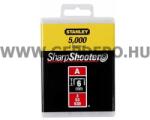 STANLEY tűzőkapocs A (3/53/530) 6mm 5000db (1-TRA204-5T)