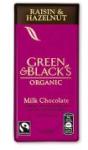 Unicorn Naturals Ciocolata organica cu lapte, alune si stafide 100gr UNICORN NATURALS
