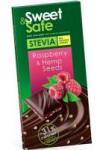 Sly Nutritia Ciocolata amaruie sem. de canepa&zmeura ind. stevie 90gr sweet&safe 90gr SLY NUTRITIA