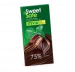 Sly Nutritia Sweet&safe, ciocolata amaruie cu stevia 90gr SLY NUTRITIA