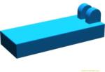 LEGO® Alkatrészek (Pick a Brick) Kék zsanér 2 fenti ujjal 453153