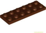 LEGO® Alkatrészek (Pick a Brick) Vöröses barna 2X6 Lapos Elem 4211247