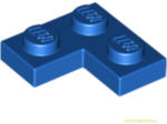 LEGO® Alkatrészek (Pick a Brick) Kék 1X2X2 Lapos Sarokelem 242023