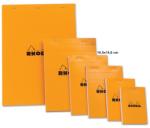  Clairefontaine Rhodia narancs jegyzetblokk, 80lap, vonalas, 10, 5x14, 8cm (13600)