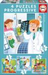Educa Foglalkozások 4 az 1-ben puzzle 6,9,12,16 db-os (17146)