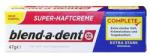 Blend-a-dent Complete Original Extra Erős műfogsorrögzítő krém 47 g - enyhén mentolos íz