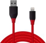 Tronsmart Cablu date si incarcare Lightning LTA12 USB 2.0 120 cm rosu-negru