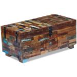 vidaXL Măsuță de cafea tip cufăr, 80 x 40 x 35 cm, lemn solid reciclat (243320) Masa de cafea