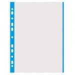 DONAU Folie protectie transparenta, cu margine color, 40 microni, 100 folii/set, DONAU - margine albastra (DN-1774100PL-10) - ihtis