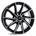 ALUTEC SINGA diamond-black front polished CB57.1 5/100 15x6 ET38