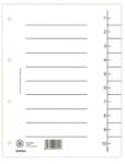 DONAU Regiszter, karton, A4, DONAU, fehér (D8610F) - officesprint