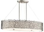 Kichler Suspensie dining Silver Coral, L-86cm, 4x100W-E27, ovala, Pewter, KL-SILVER-CORAL-ISLE (KL-SILVER-CORAL-ISLE)