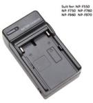 Utángyártott Sony NP-F550 F570 F750 F770 F930 F950 F960 NP-F970 NP-FM50 FM70 FM90 FM500 FM55H QM71D VBD1 akku/akkumulátor USB adapter/töltő utángyártott