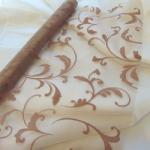  bézs inda mintás organza (47 cm * 5 m)