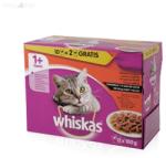 Whiskas 12 pack alutasakos adult húsos