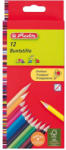 Herlitz Creioane colorate triunghiulare 12 culori/set HERLITZ