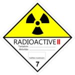  ADR 7B bárca Radioaktív anyagok