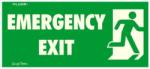  Emergency exit jobbra fluor utánvilágító tábla matrica