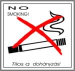  Tilos a dohányzás kis matrica
