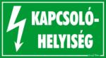  Kapcsolóhelyiség villámjellel tábla matrica
