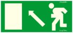  Menekülési irány balra fel fluor utánvilágító tábla matrica