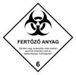  ADR 6.2 bárca Fertőző anyagok