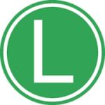  L zöld körben matrica