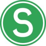  S zöld körben matrica