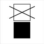  IBC nem halmozható adr tábla matrica