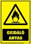  Oxidáló anyag figyelmeztető tábla matrica