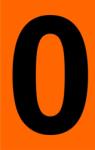  ADR narancssárga tábla 0-ás szám