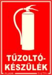  Tűzoltókészülék fluoros utánvilágító tábla matrica