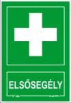  Elsősegély piktogram felirattal tábla matrica
