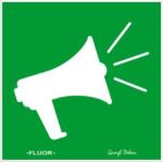  Kézi hangosító (megafon) FLUOR utánvilágító tábla matrica