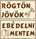  Kreatív Rögtön jövök Ebédelni mentem figurás kétoldalas forgatható tábla